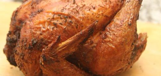 Жаренный в духовке цыпленок