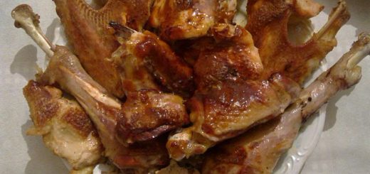 Индейка, разрезанная на куски