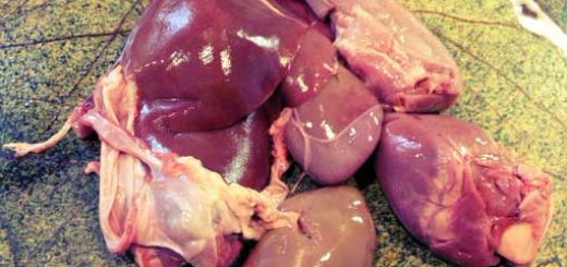 Свиные сердце, печень и другие субпродукты