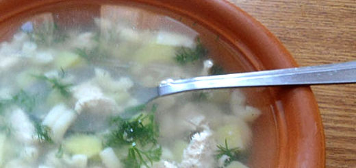 суп на курином бульоне