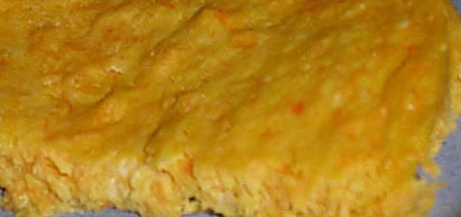 Морковно-творожная запеканка из СВЧ