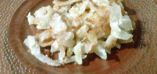 Запеченная капуста с панировочными сухарями