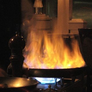 Пирог на огне