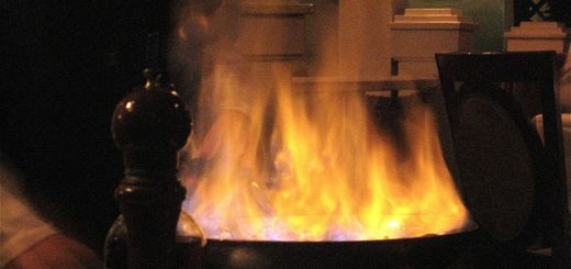 Пирог на огне